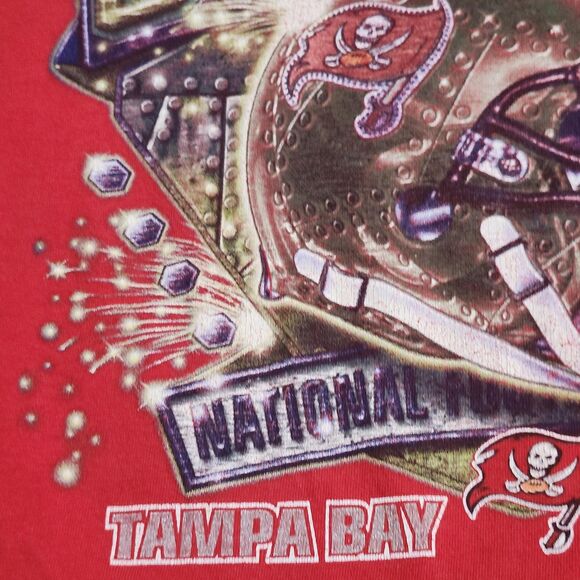 Vintage Tampa Bay Buccaneers‎ Shirt Mens Large NFL Football Champions 2002 Tee - Picture 5 of 13